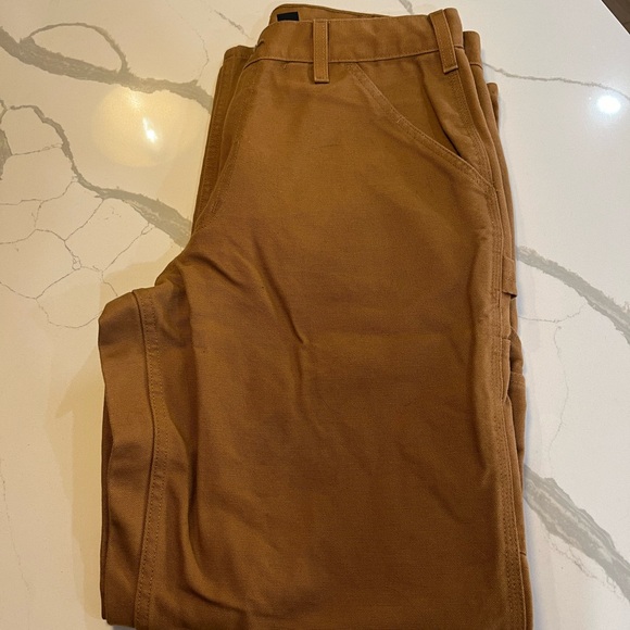 2 Carhartt 33x32 Brown Men’s Utility Work Pant Loose Fit - Picture 6 of 8